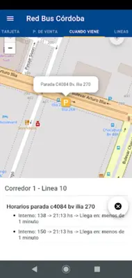 Red Bus Córdoba android App screenshot 1